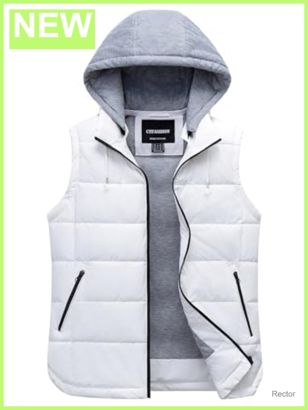 Women's Puffer Vest Sleeveless Quilted Waistcoat Removable Hood
